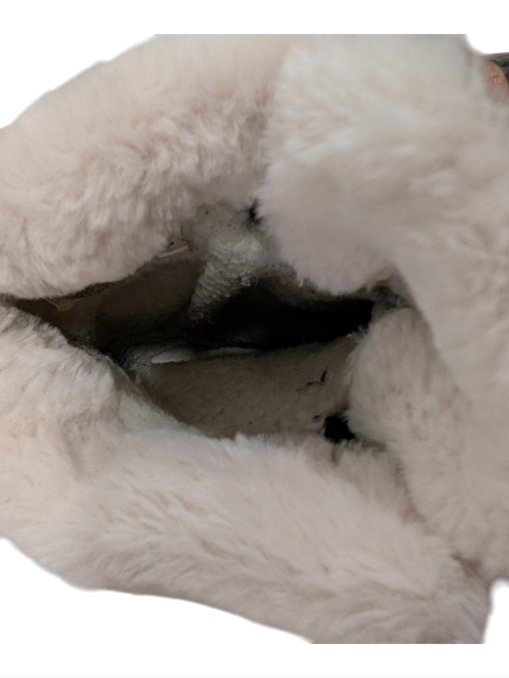 London Fog Brown and Pink Faux-Fur Winter Duck Boots - Picture 5 of 7